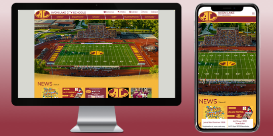 Avon Lake City Schools Desktop and Mobile Screenshot